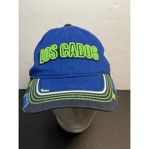 Mayan Los Cabos Mexico hat cap 7" strap back blue